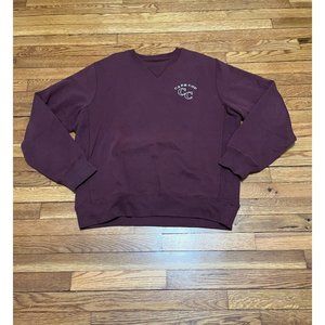 Lakeshirts Cape Cod Sweatshirt Adult Size Large Burgundy Crew Neck Pullover
